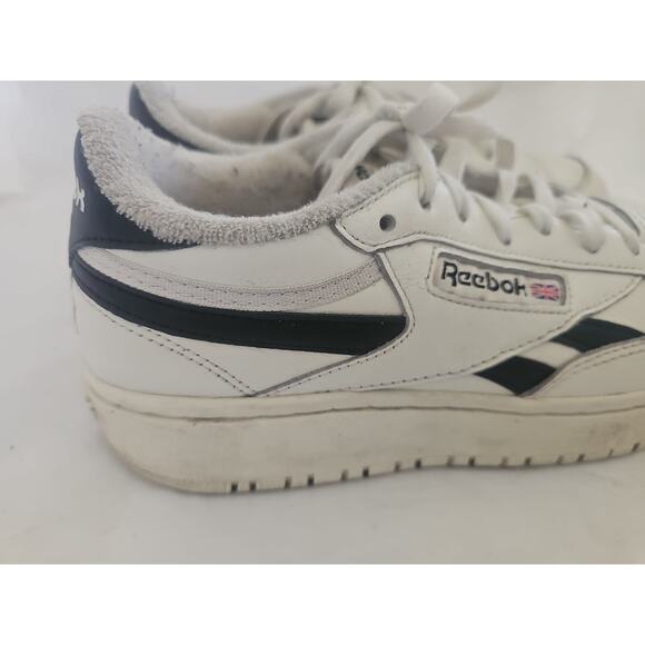 WOMEN'S REEBOK CLUB C DOUBLE 'CHALK BLACK' H04190 SIZE 9 - Picture 3 of 13